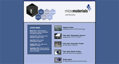 Desktop Screenshot of micromaterialsinc.com